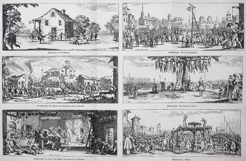 The evils of war: plundering an inn