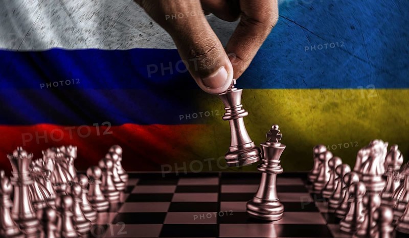 Russia vs Ukraine concept
