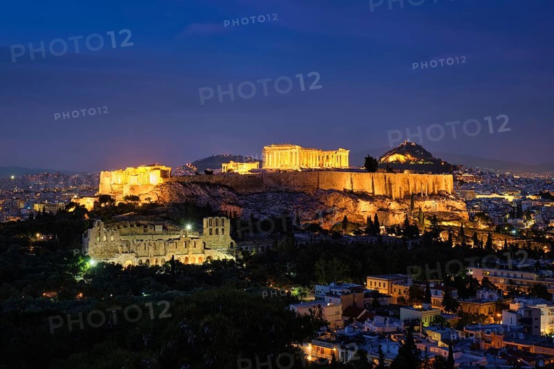 Famous greek tourist landmark