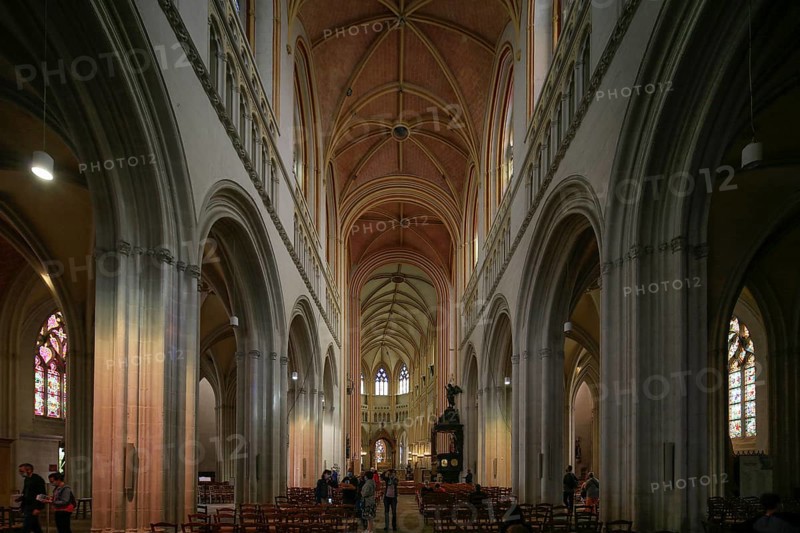 View from the west portal through the nave to the choir
