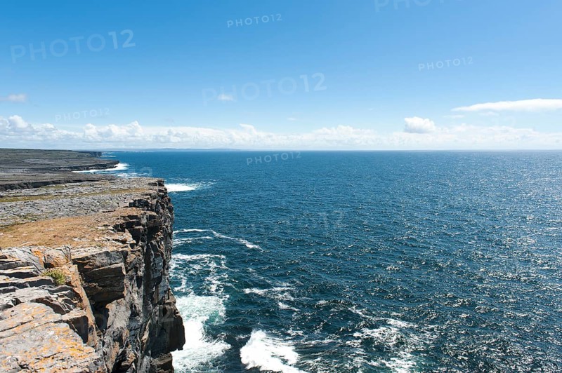 Cliff facing the Atlantic Ocean