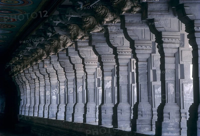 Longest Pillared temple corridor in Rameshwaram