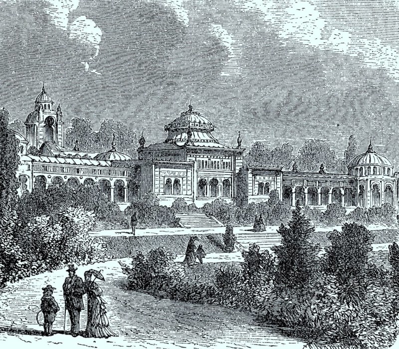 Die Wilhelma in Stuttgart im Jahre 1878