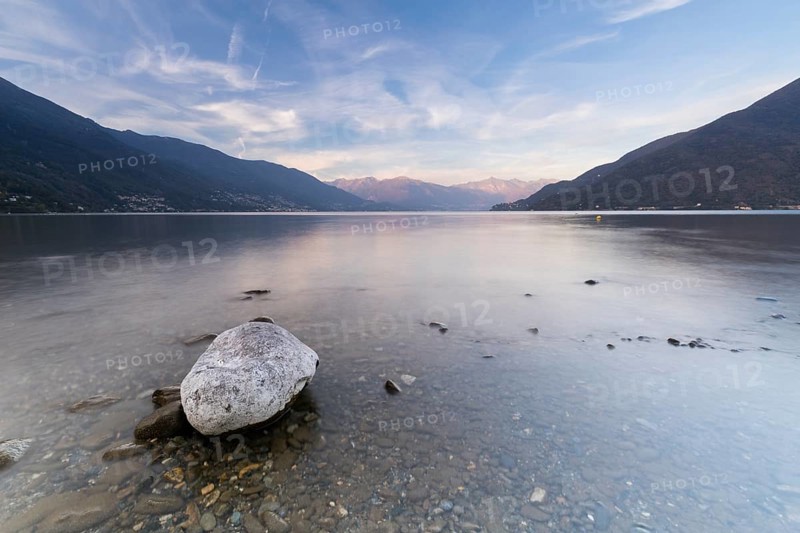 Single stone on the shore
