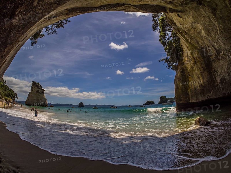 View from cave Cathedral Cave