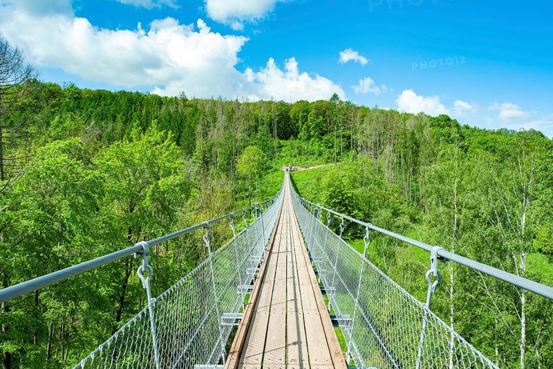 Haengeseilbruecke ueber das Baerental