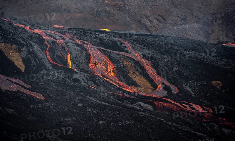 Glowing lava
