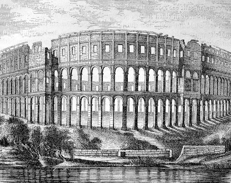 The Roman arena in Pula