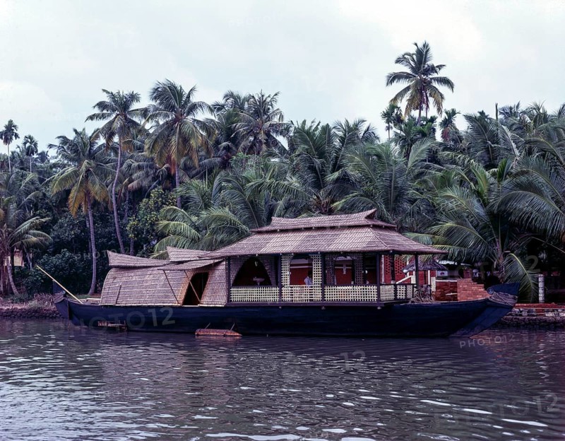 Kettuvallam House boat in backwaters of Kollam or Quilon