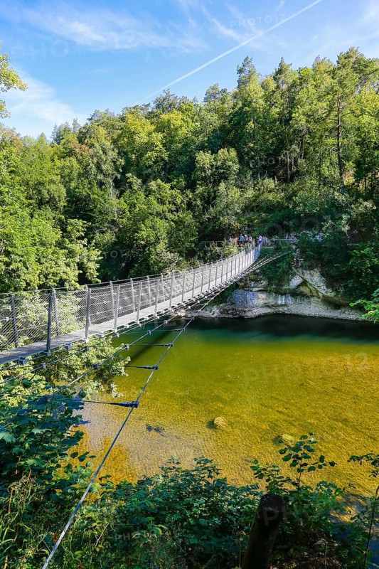 Haengebruecke im Fuerstlichen Park Inzigkofen