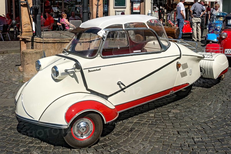 Vintage Messerschmitt cabin scooter KR 200 with glass roof