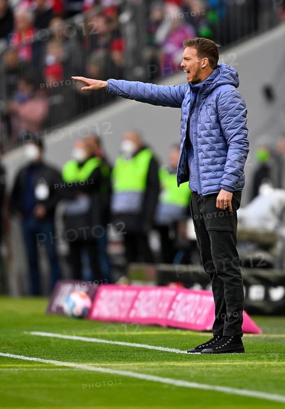 Trainer Coach Julian Nagelsmann FC Bayern Muenchen FCB am Spielfeldrand