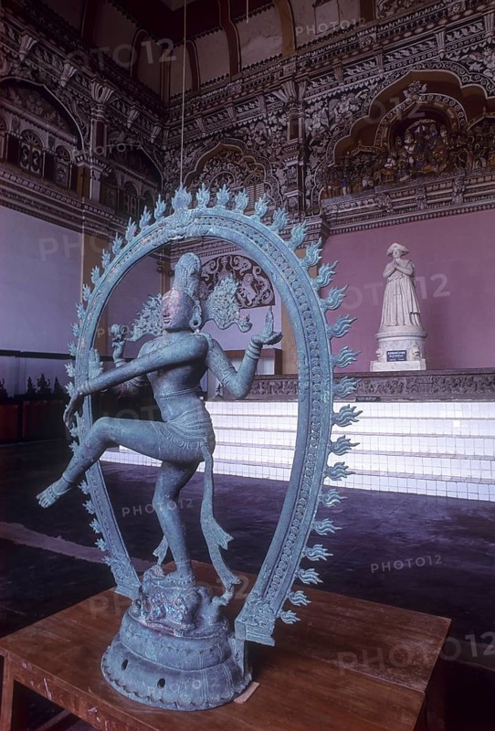 Bronze statue of Nataraja in the Nayak Darbar hall in Thanjavur