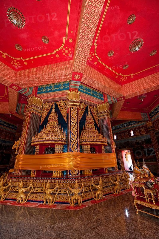 Songkran temple decoration