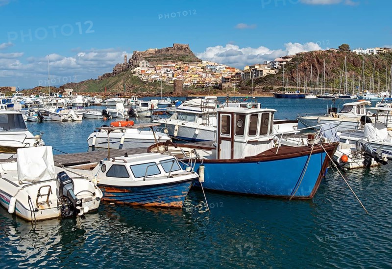 Boats in Castelsardo port
