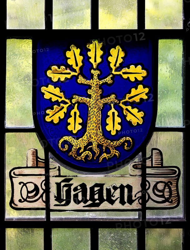 Historical coat of arms disc of Hagen