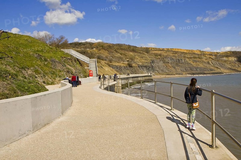 New seawall designed to slow coastal cliff erosion along vulnerable stretch of shore