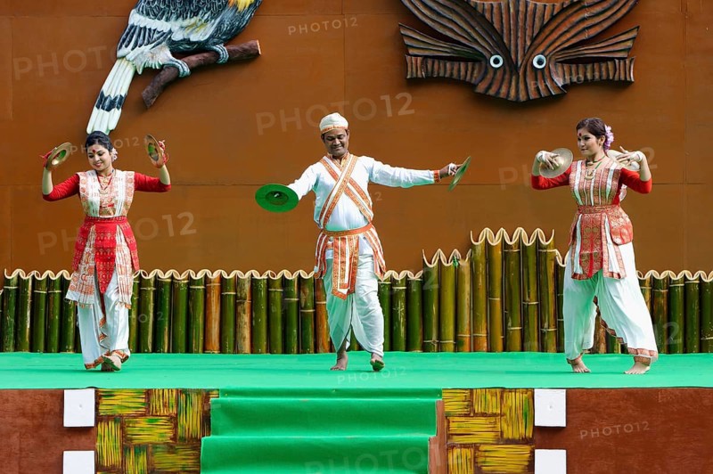 Ritual tribal dances at the Hornbill Festival