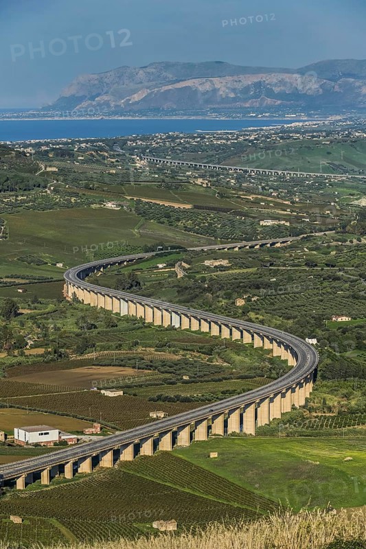 European Road E 933 near Segesta