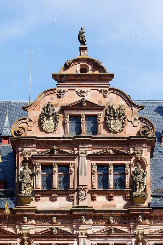 Left dwarf gable on the Friedrichsbau in the castle courtyard