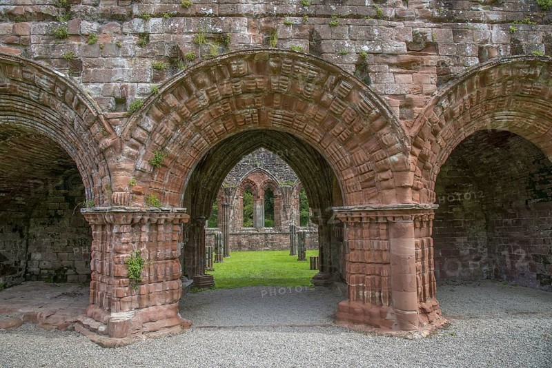 Archway in the ruins of a Cistercian monastery