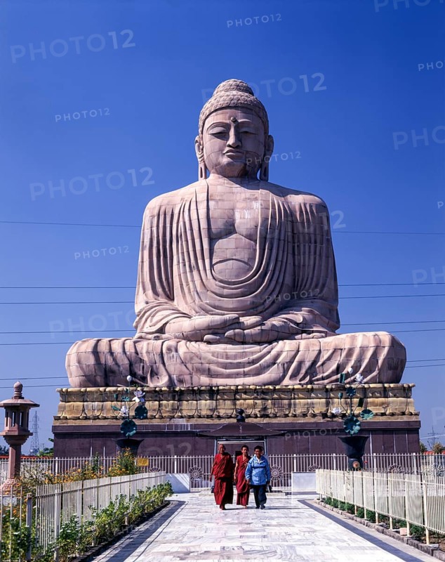 Eighty feet tall Buddha Statue in Bodh Gaya