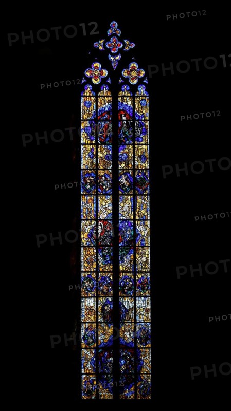 Preacher's window by Peter Valentin Feuerstein in Ulm Cathedral