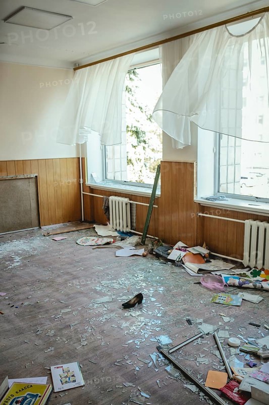 25th school destroyed by a Russian missile attack on 4 March at 9:30 h