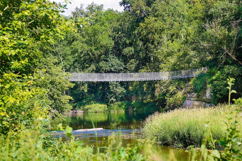 Haengebruecke im Fuerstlichen Park Inzigkofen