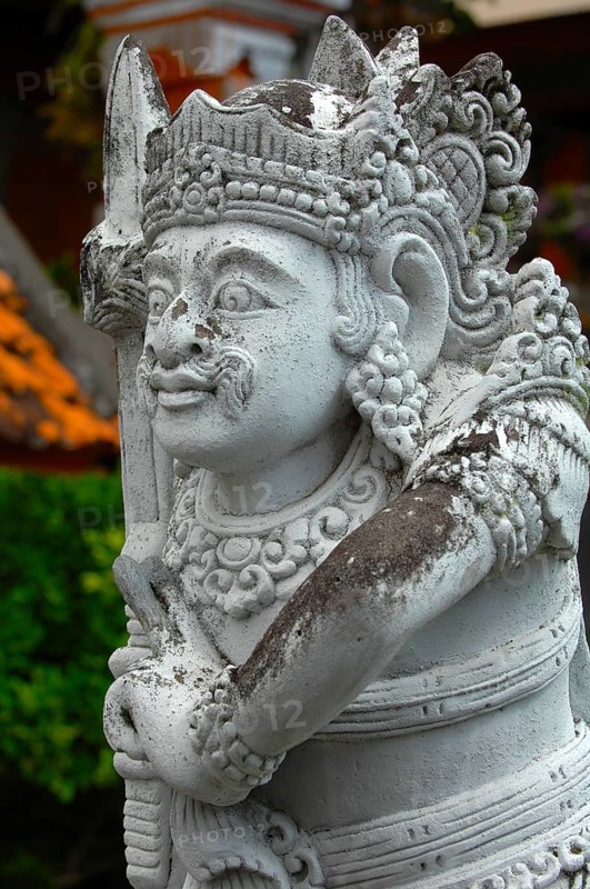 Historical statue Sculpture in stone of Hindu deity Temple guardian