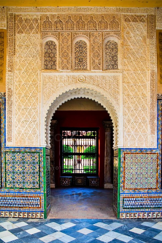Coloured azulejos