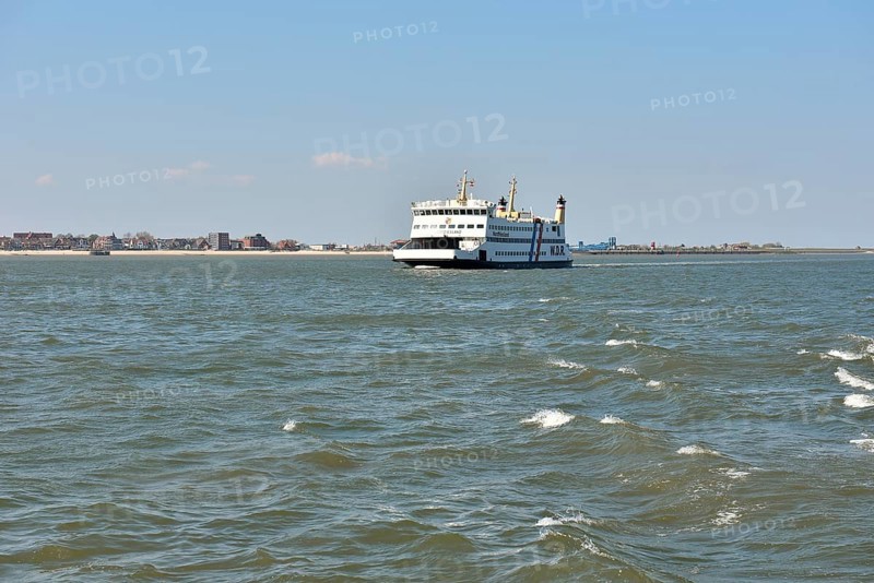 Ferry North Frisia after leaving the port of Wyk auf Foehr