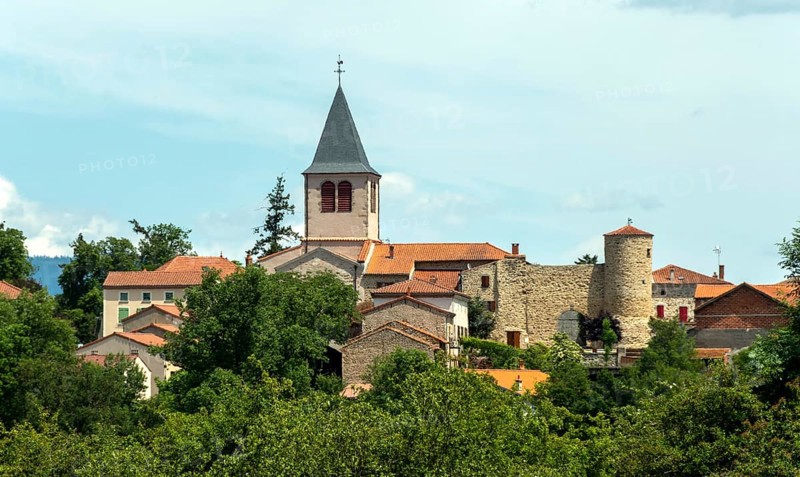 Bournoncle Saint-Pierre village near the town of Brioude. Haute Loire departement. Auvergne Rhone Alpes. France
