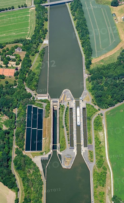 Aerial view lock group Uelzen