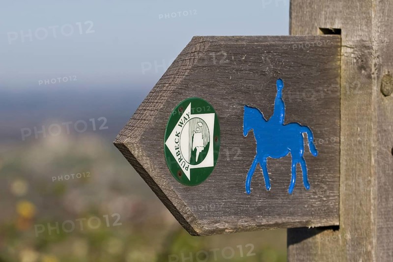 'Purbeck Way' bridleway and footpath sign