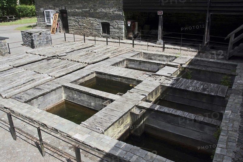 18th century tannery layer pits in open-air museum