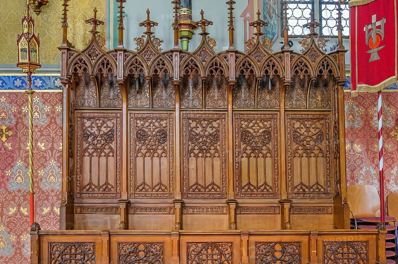 Carved choir stalls