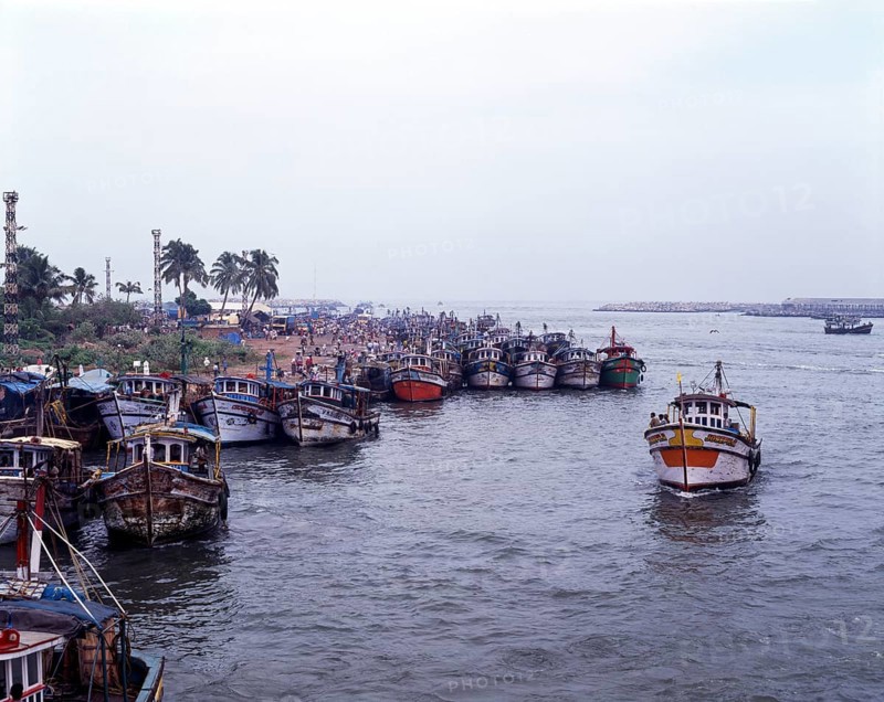 Fishing yard in Quilon or Kollam