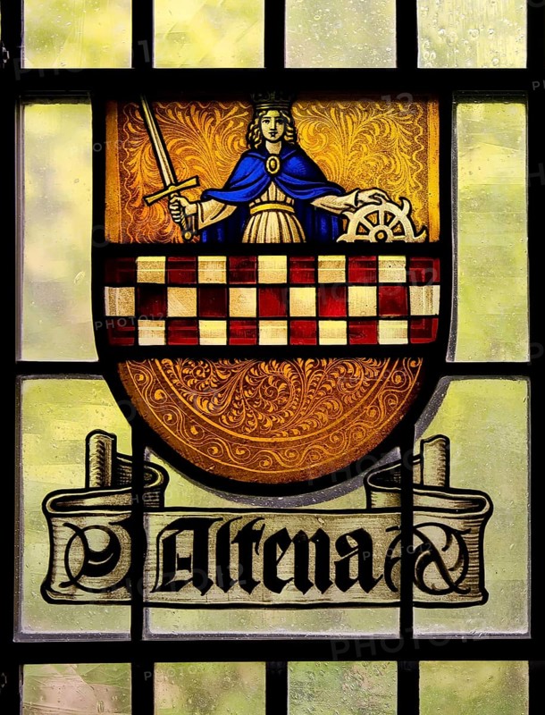 Historical coat of arms disc of Altena