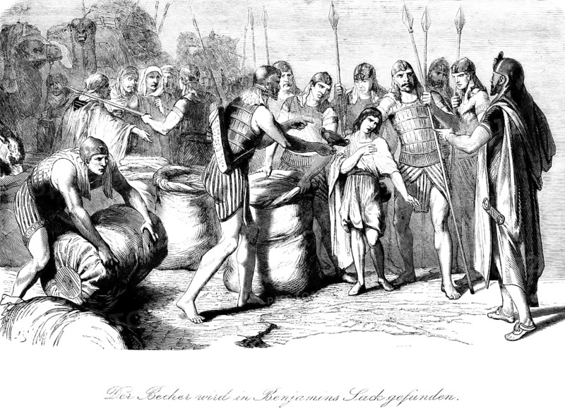 The cup is found in Benjamin's sack