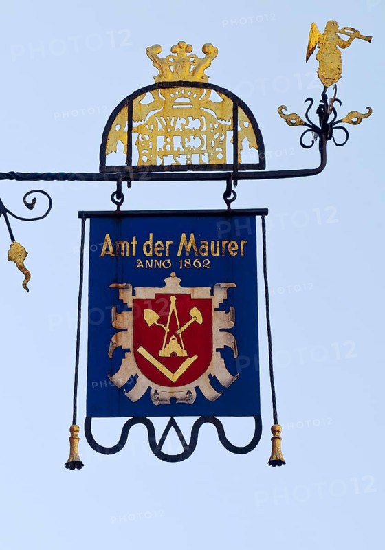 Handwerkerschild Amt der Maurer Anno