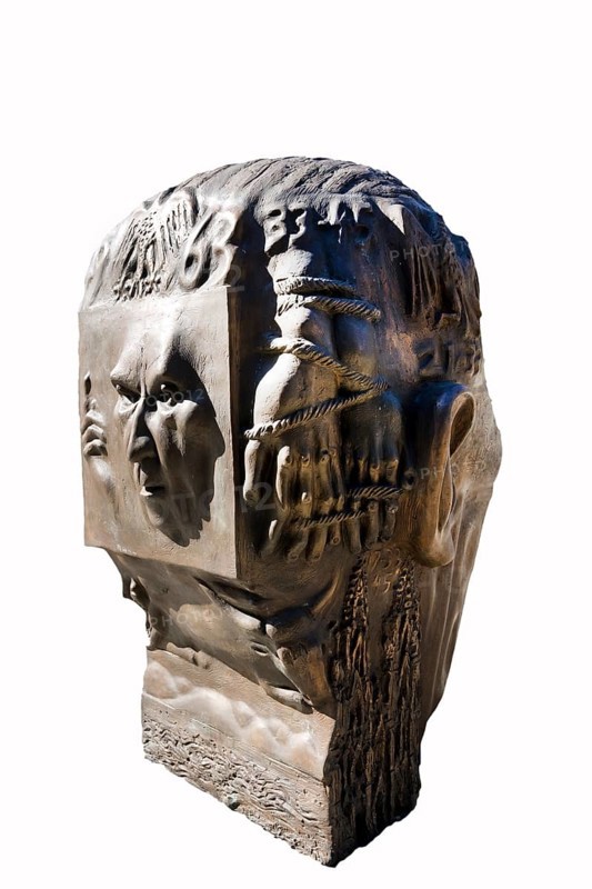 Bronzebueste von Konrad Adenauer
