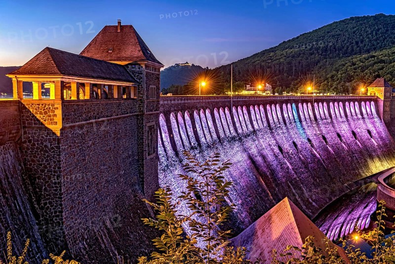Dam in the evening light