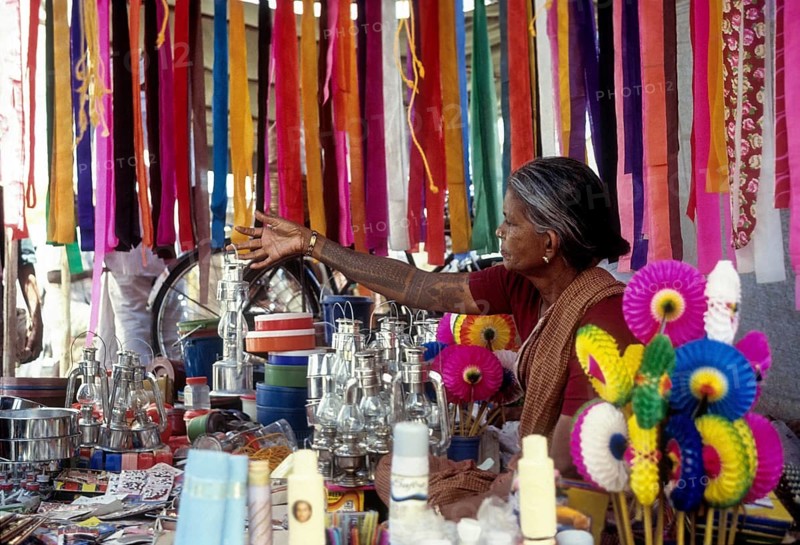 Miscellaneous sale at Punjai Puliyampatti Periodical market near Coimbatore