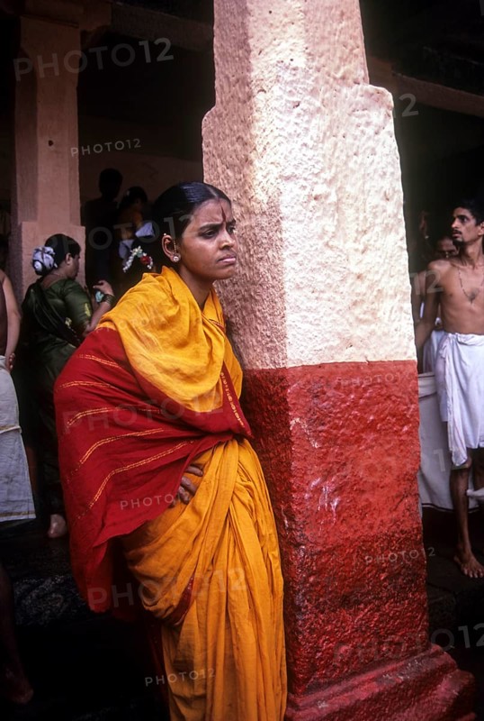 Hindu- Vaishnavite woman at Udupi near Mangalore