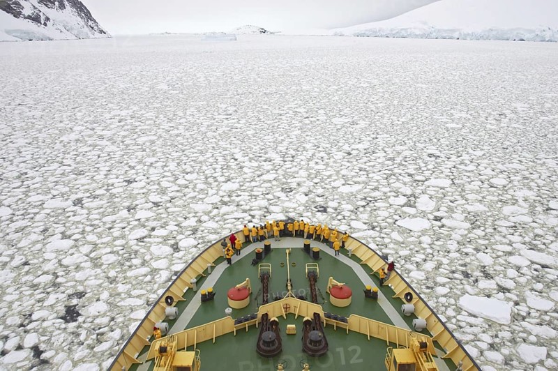 Icebreaker Kapitan Chlebnikow with tourists