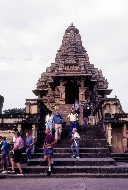 Lakshmana temple of the western group of temples in the Khajuraho complex