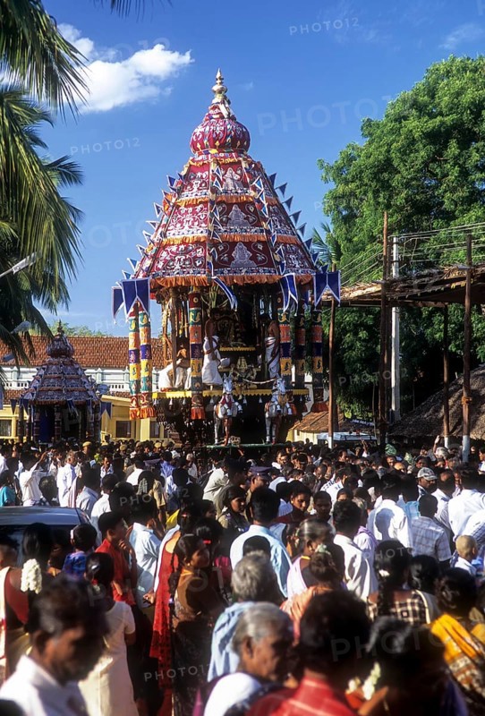 Temple chariot festival in Karpaga Vinayagar temple in Pillaiyarpatti