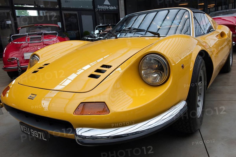 Detail of Vintage Ferrari Dino 246 GT