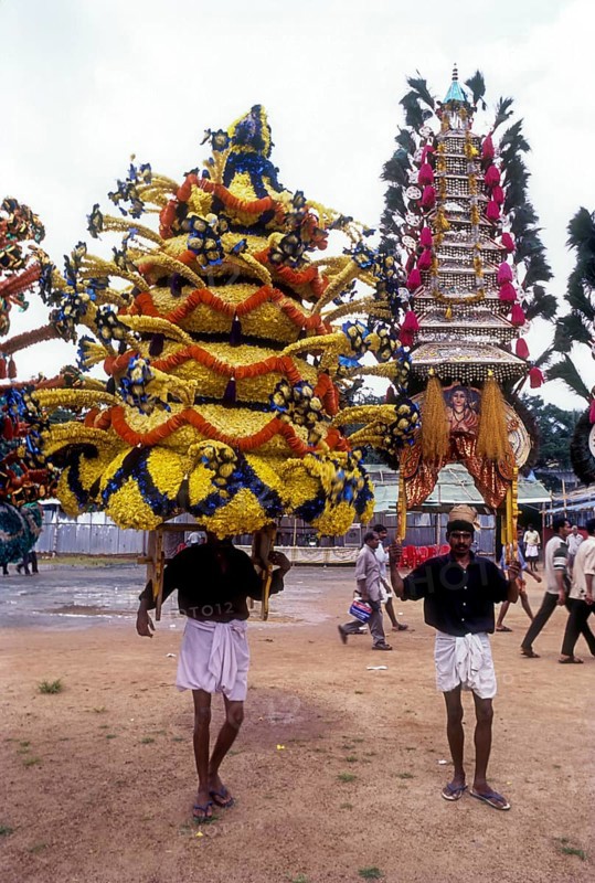 Kavadiyattam in Athachamayam celebration in Thripunithura during Onam near Ernakulam